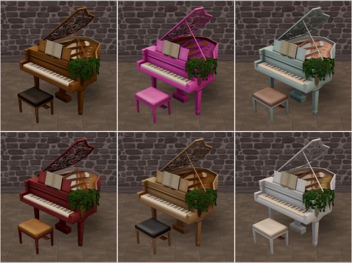 Piano décoré Grandiose