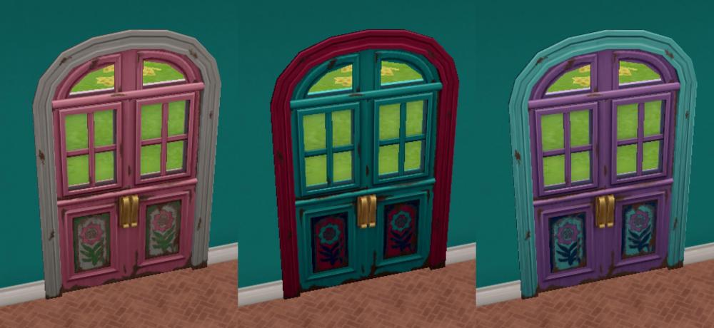 Porte d'entrée Éclaboussures de couleurs