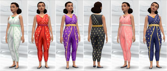 Combinaison Sari étoilé femme