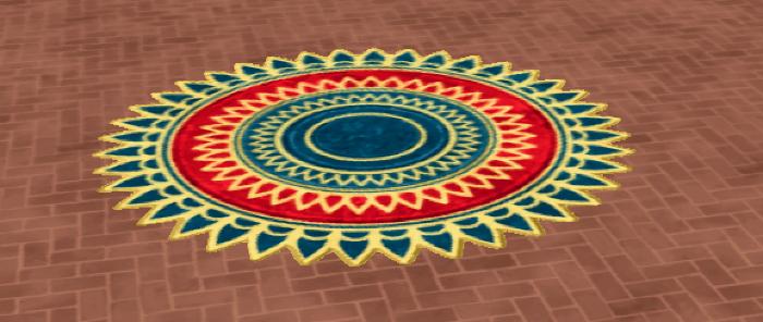 Tapis festif Rangoli