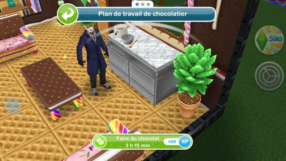 Sims Freeplay - Evenement de loisirs - Spécial chocolatier 