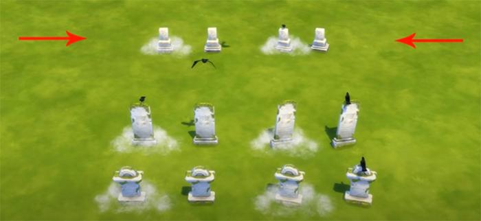 tombes avec brumes et corbeaux, vampire base game, animation halloween Bakie.jpg