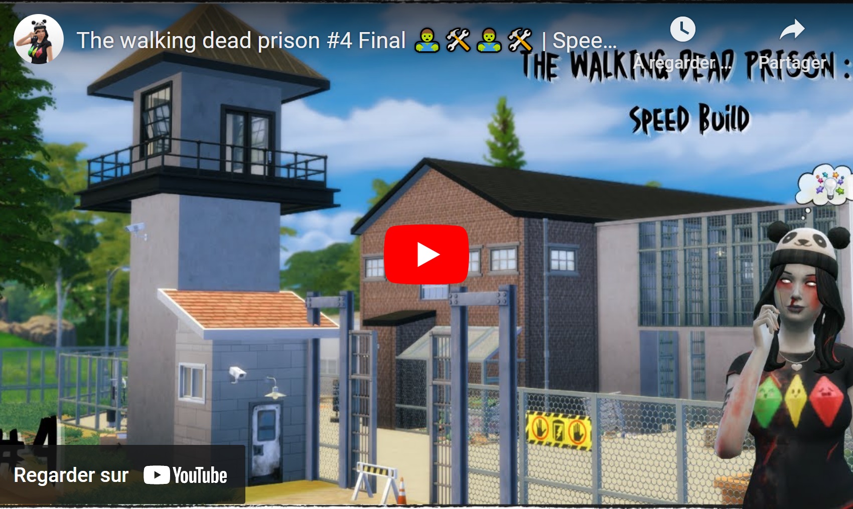 The walking dead prison #4 Final 🧟🛠️🧟🛠️ | Speed Build | Sims 4 |