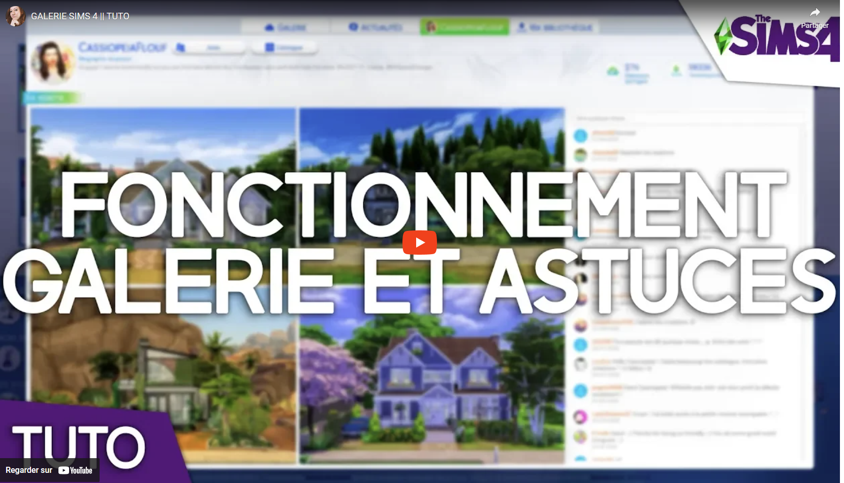 GALERIE SIMS 4 || TUTO