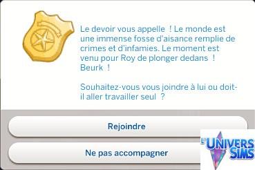 Sims 4 Carriere Detective screen 2