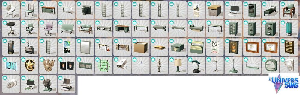 Sims 4 Carriere Detective catalogue mode construction achat.jpeg
