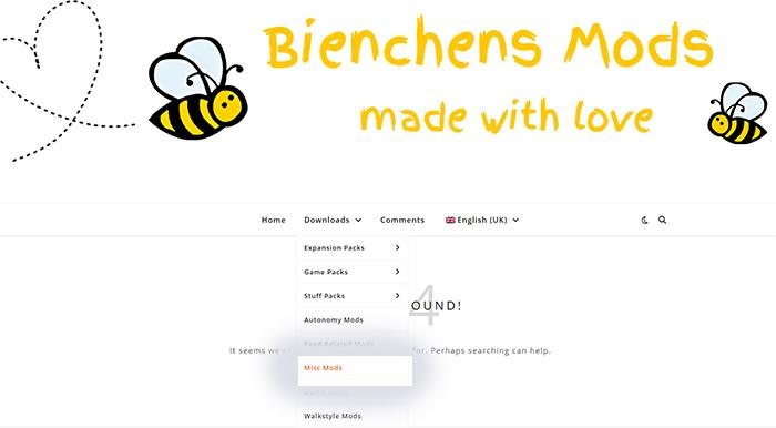 Où trouver les mods de Bienchen! ici, c'est dans divers, d'autres existent dans les packs!.jpg