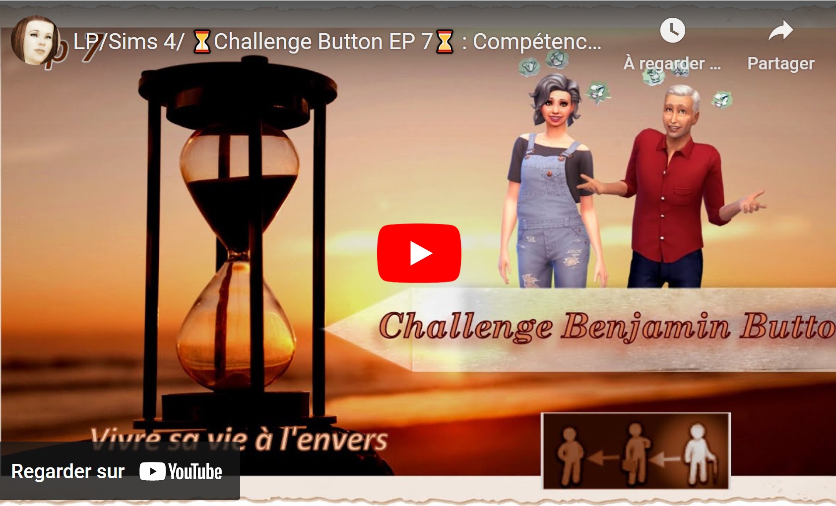 LP/Sims 4/ ⏳Challenge Button EP 7⌛ : Compétences, collecte, emploi. 👴👵