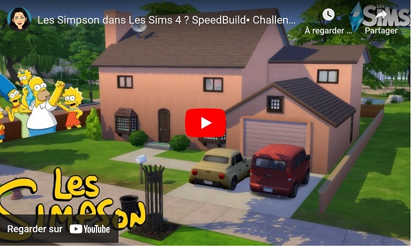 Les Simpson dans Les Sims 4