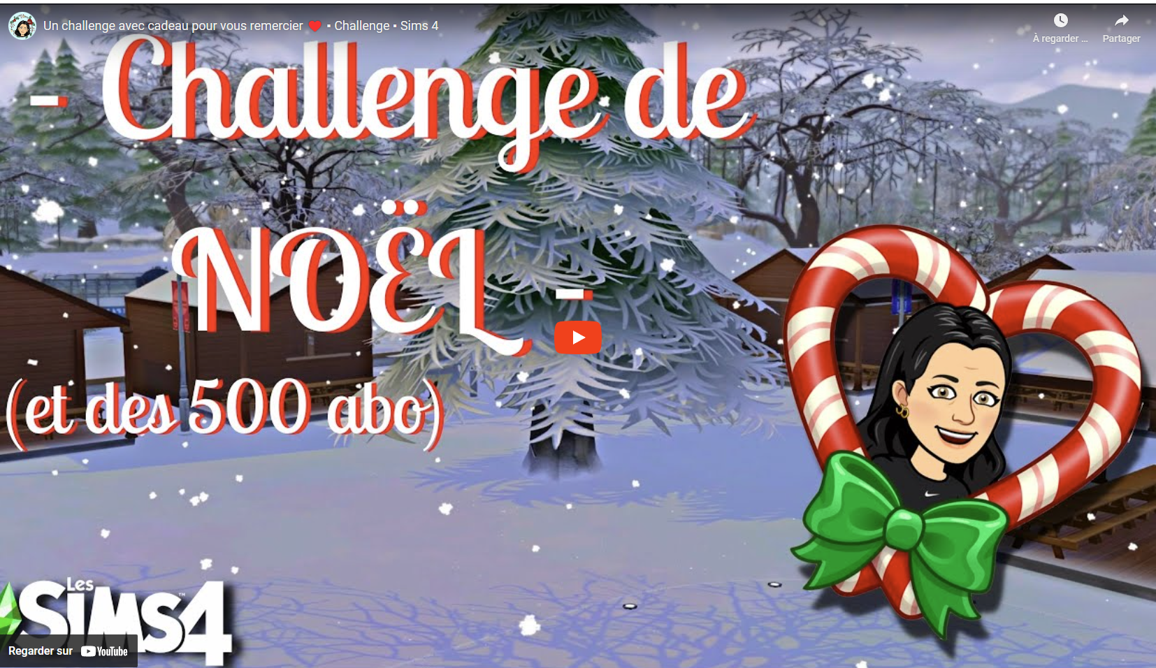 Les Sims 4 : Challenge marché de Noël