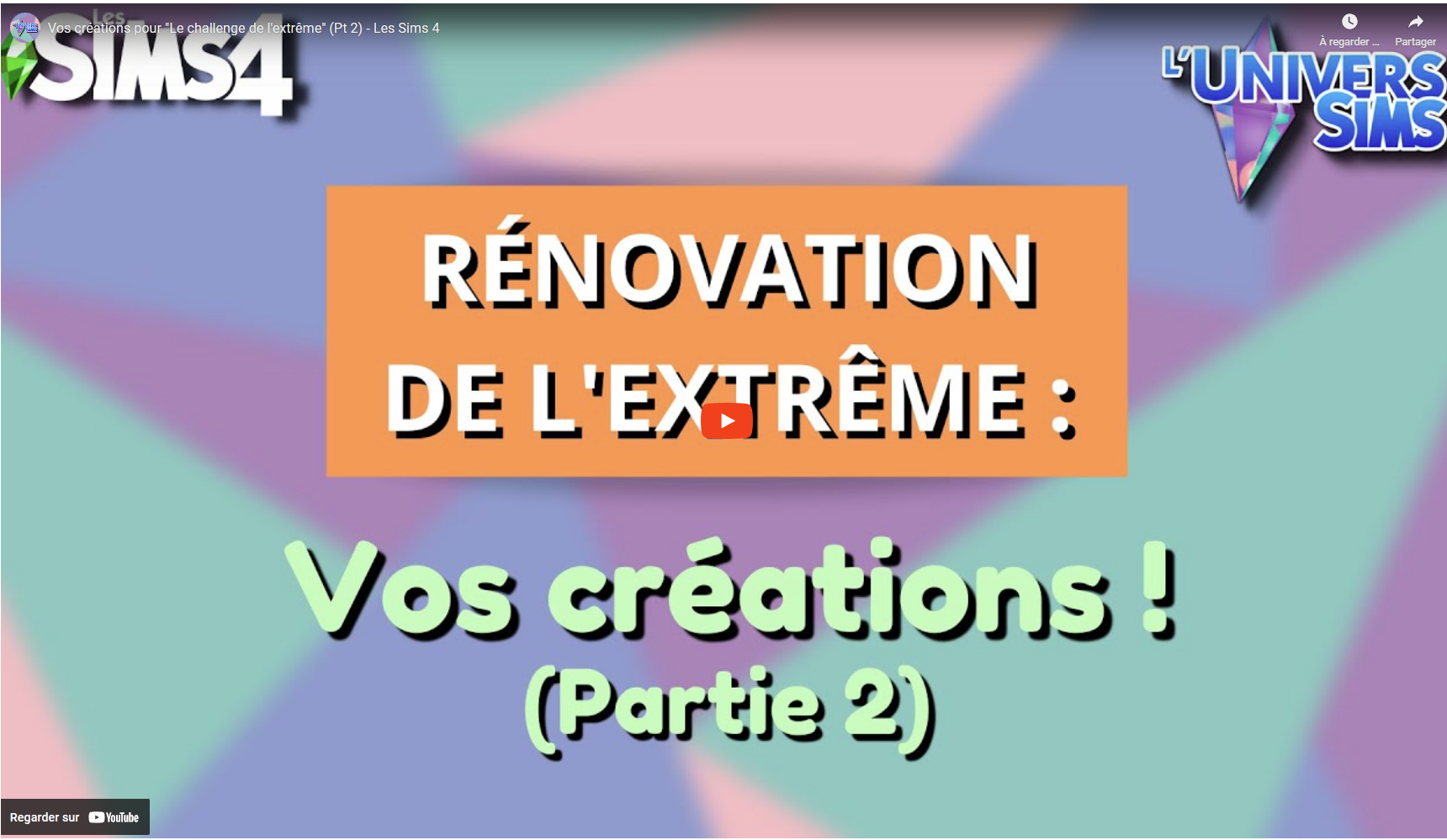 Les Sims 4 - Visite de vos créations "Rénovation de l'extrême" PT 2