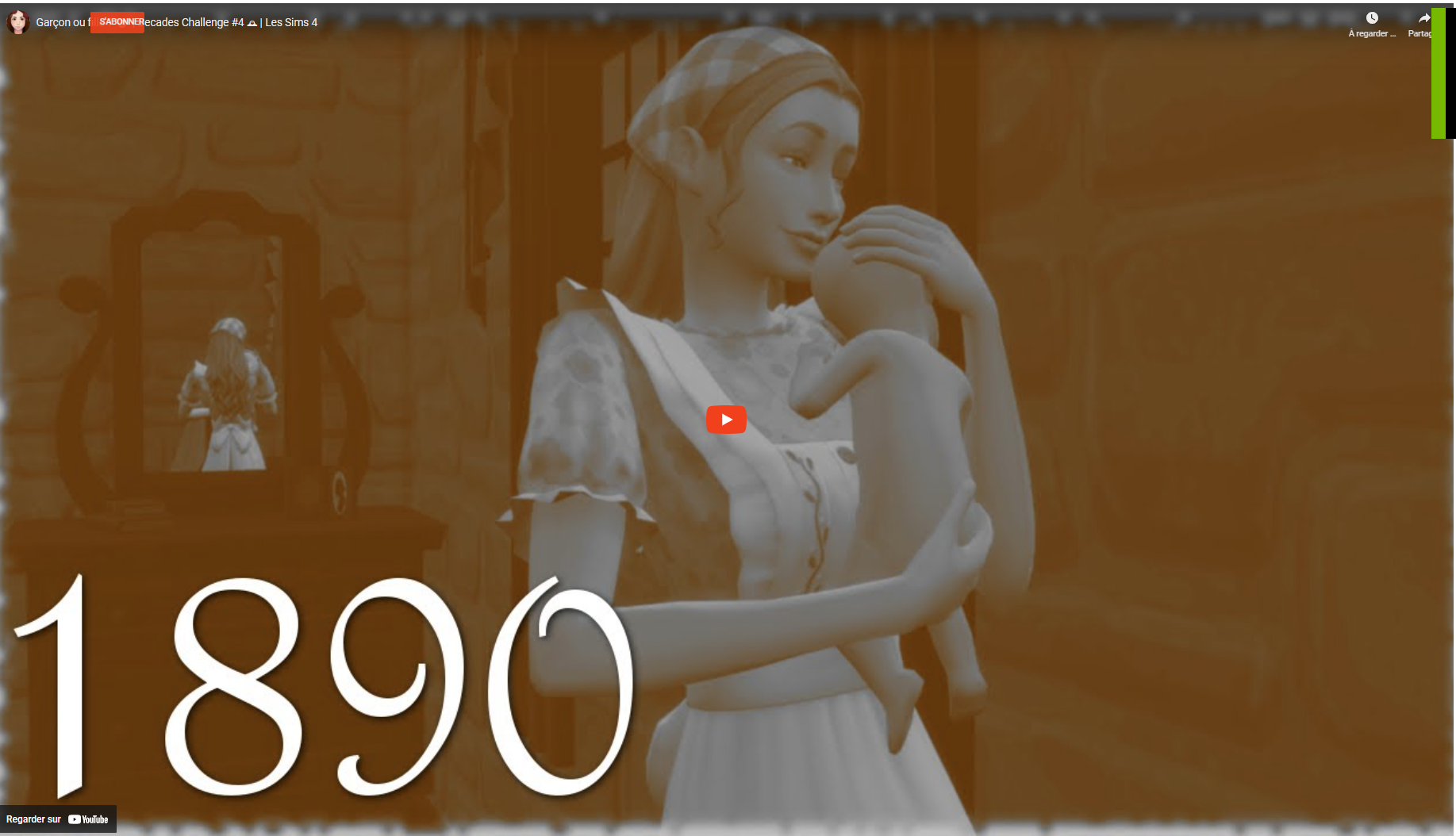 Garçon ou fille ? 👶🏻 | Decades Challenge #4 🕰 | Les Sims 4