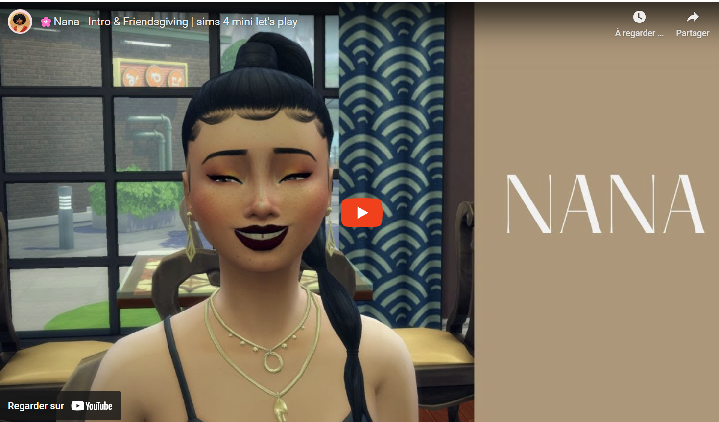 🌸Nana - Intro & Friendsgiving | sims 4 mini let's play