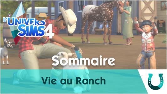 Sommaire des nouveautés Les Sims 4 Vie au Ranch