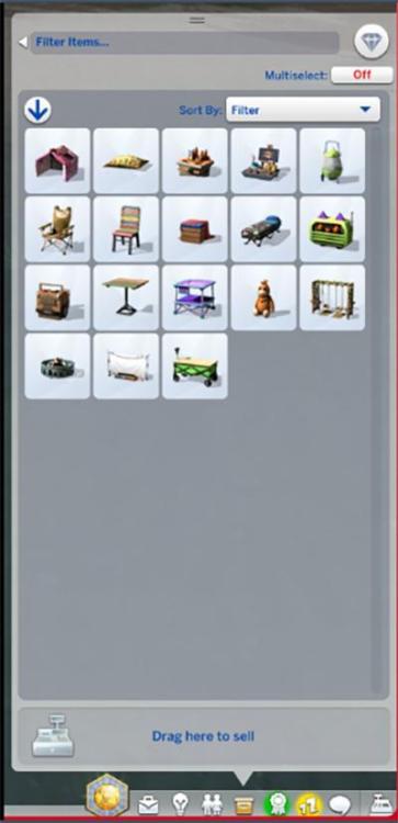 jungleSim, objet petit campeur inventoriables et dispos partout1.jpg