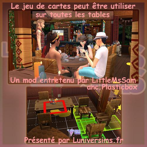 Plus d’informations sur «&nbsp;Le jeu de cartes peut être posé sur toutes les tables, un mod ancien de Plastibox tenu à jour par LittleMsSam&nbsp;»
