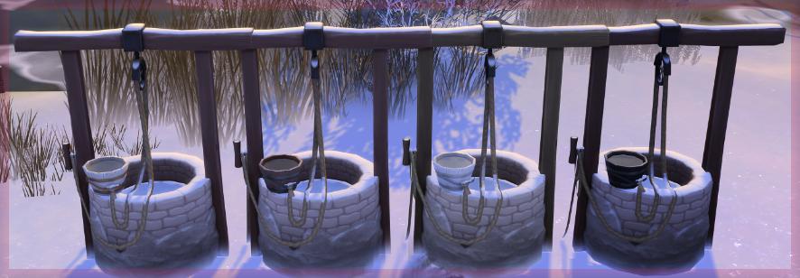 Le puits à l'ancienne en tant qu'évier d'extérieur, mod de Naunakht ...