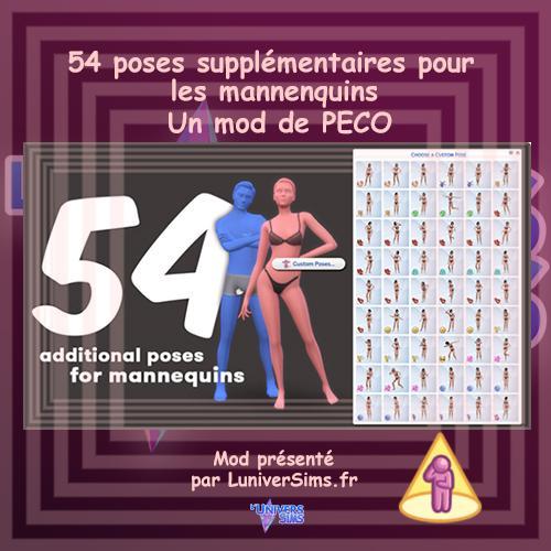 Plus d’informations sur «&nbsp;54 poses additionnelles sur les mannequins, un mod de PECO&nbsp;»