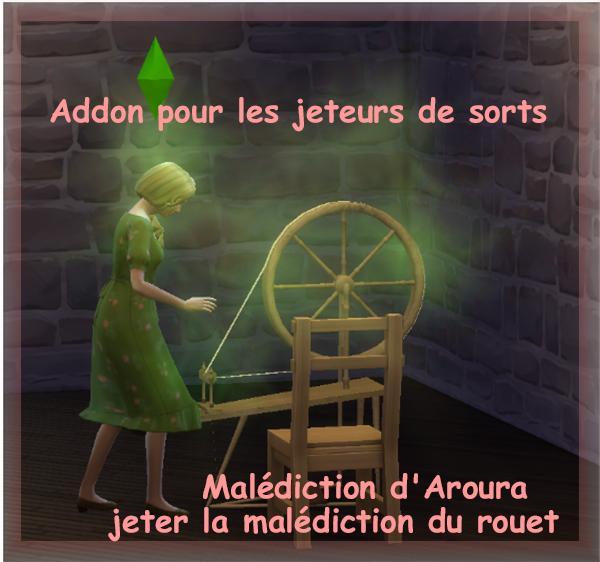 le rouet de Janesimsten malédiction jeteurs de sorts, présenté par luniversims.fr.jpg