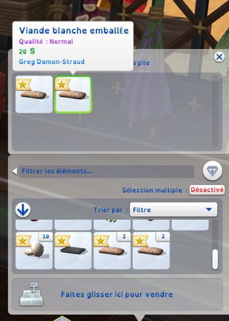 mur de viande, récolte viande emballée comme la vraie viande. TheWaffle mod-luniversims.fr2.jpg
