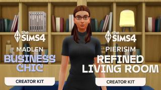 Découverte des kits Chic professionnel 👩🏻‍💼 et Salon élégant 🛋️ | Les Sims 4