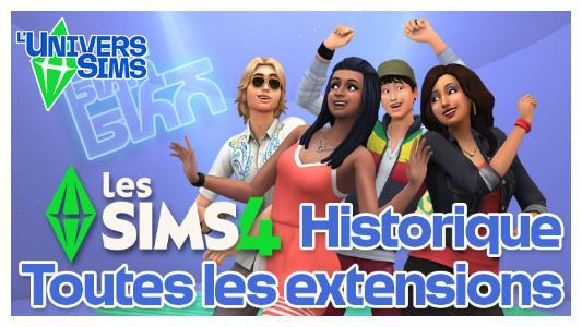 Plus d’informations sur «&nbsp;Les Sims 4 - Historique - Toutes les extensions&nbsp;»