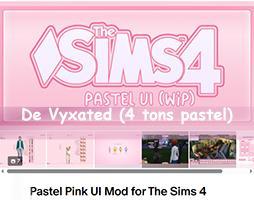 Pastel Pink UI Mod for The Sims 4-Vyxated-colorisation UI du jeu-cc du net, tuning TS4,coin cc, LuniversSims.fr.jpg