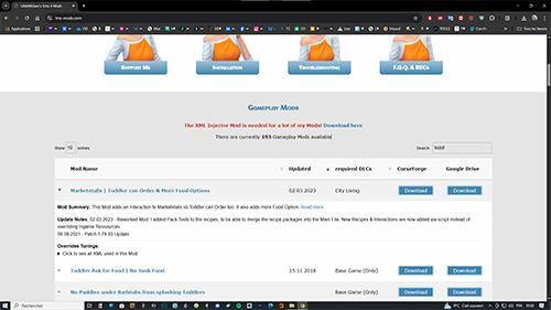 Les bambins peuvent commander dans les stands de vente, littlemssam, luniverSims.fr site telechargement.jpg
