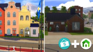 Gammelvik VS Iverstad Small Houses | Speed Build Business et loisirs + Mini-maisons | Les Sims 4