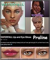 Praline,WATERFALL Lip and Eye Gloss, makeup feminin, makeup female, cc du net, coin des cc, maquillage sims4cc, luniversims.fr.jpg