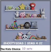 SNOOTYSIMS - SIMS 4 CC, set peluches sims4, decoration enfant, decoration pour les petits cc, coin des cc, TS4cc.jpg