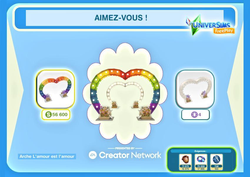 Sims Freeplay  Défi de création  Fête de la Fierté de Simville Arche.jpg