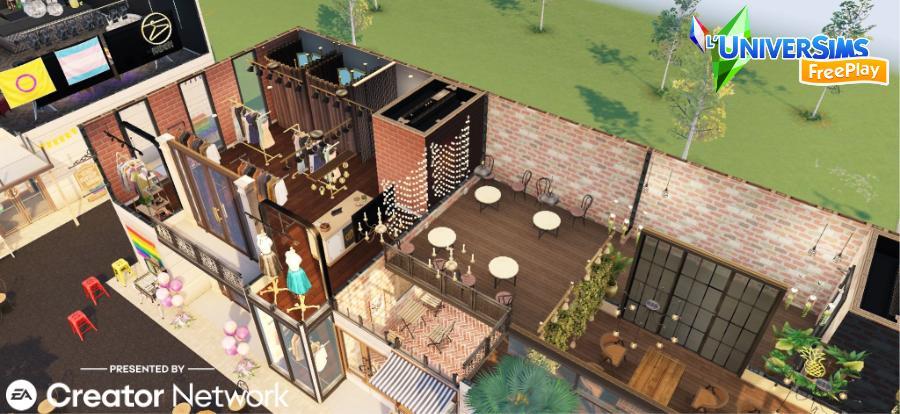 Sims Freeplay Défi de création Fête de la Fierté de Simville Maison 5.jpg