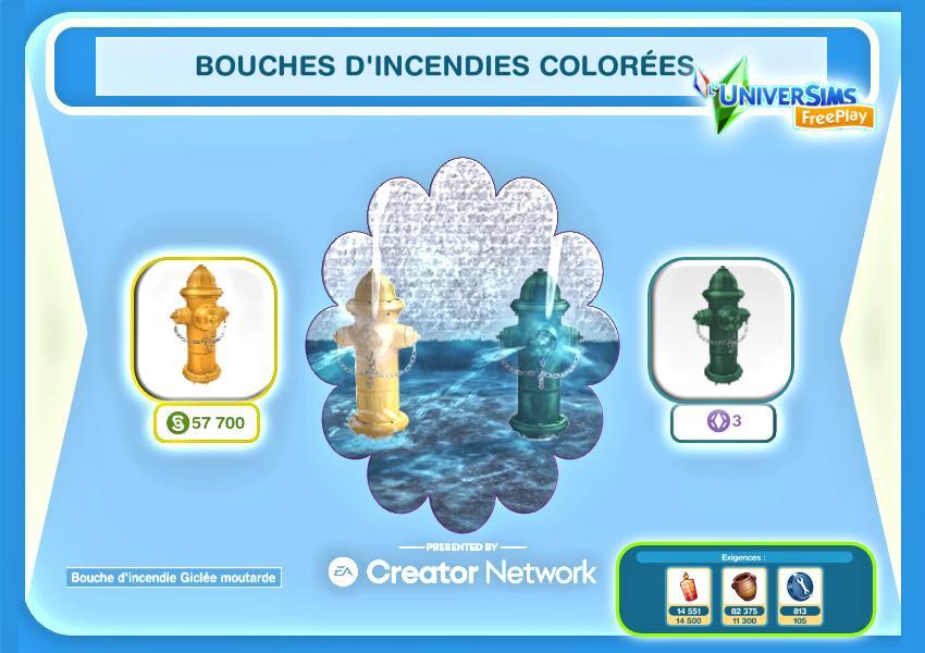 Sims Freeplay  Défi de création  Fête de la Fierté de Simville  bouches d'incendie.jpg