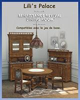INTARSIA -Salle à manger de style néo-Renaissance Pt2, lili s Palace, coin des cc, decoration jeu historique, TS4cc, luniversims.fr.jpg