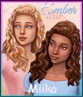 Miiko-Ember hair-coiffure elle sims4, fée sims4, coiffure fleurie sims4, cc sims4, TS4Sims4, coin des cc, luniversims.fr, .jpg