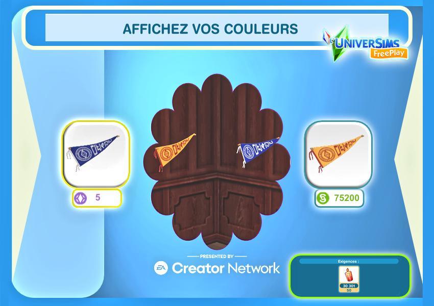 Sims Freeplay - Défi de création- Université- à rénover-AFFICHER VOS COULEURS.jpg