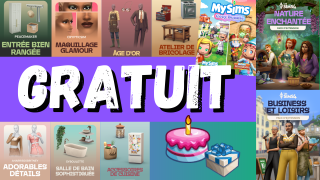 10 PACKS GRATUITS 🎁✨ à gagner dans Les Sims 4 !