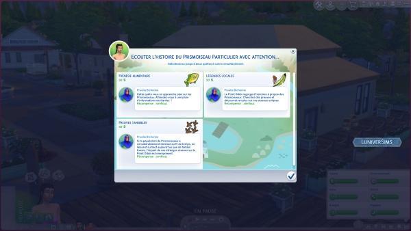 Les-Sims- 4- A- l'aventure - Découvrez le monde de Point Gibbi - Carrefour de la méduse- Quêtes