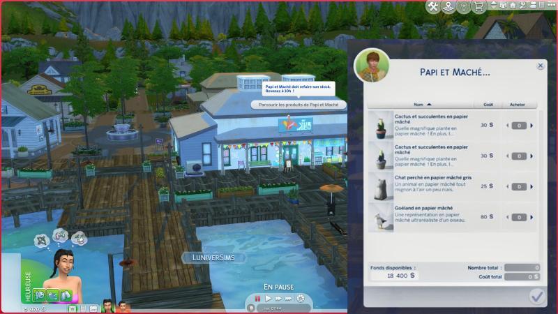 Les-Sims- 4- A- l'aventure - Découvrez le monde de Point Gibbi - Carrefour de la méduse- Papi et Maché