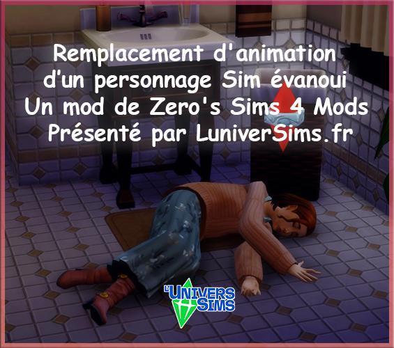 modification de l'animation de l'évanouissement du Sim, Zero's Sims 4 Mods, Collapsed Sims Animation Replacer, luniversims.fr, mod sims4, animation sims4.jpg