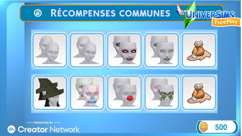 Sims Freeplay - L'île de l'influence Saison 73 - Possession mystérieuse- récompenses-communes.jpg