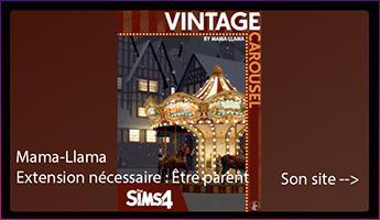 MAMA-LLAMA, mamallama, carrousel, cc du net sims4, coin des cc, carrousel ancien cc sims4, TS4cc, objet fonctionnel, luniversims.fr, .jpg