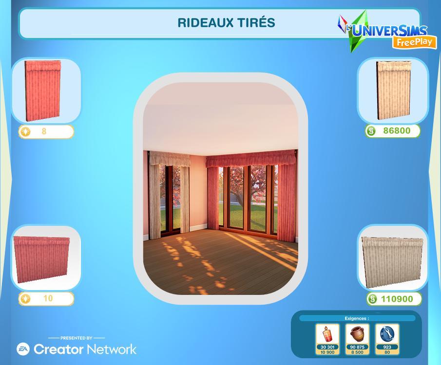 Sims Freeplay - Défi de création - L'alibi Alto-rideaux- tirés.jpg