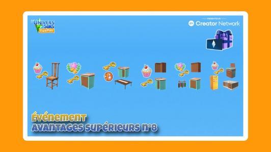Plus d’informations sur «&nbsp;Sims Freeplay - Evènement Avantages supérieurs N°8&nbsp;»