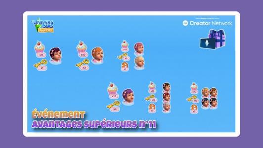Plus d’informations sur «&nbsp;Sims Freeplay - Evènement Avantages supérieurs N°11&nbsp;»