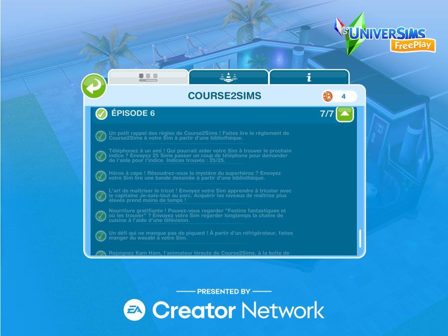 Sims Freeplay - Course2Sims Saison 109 - Epreuve du feu-EP5 (2).jpg
