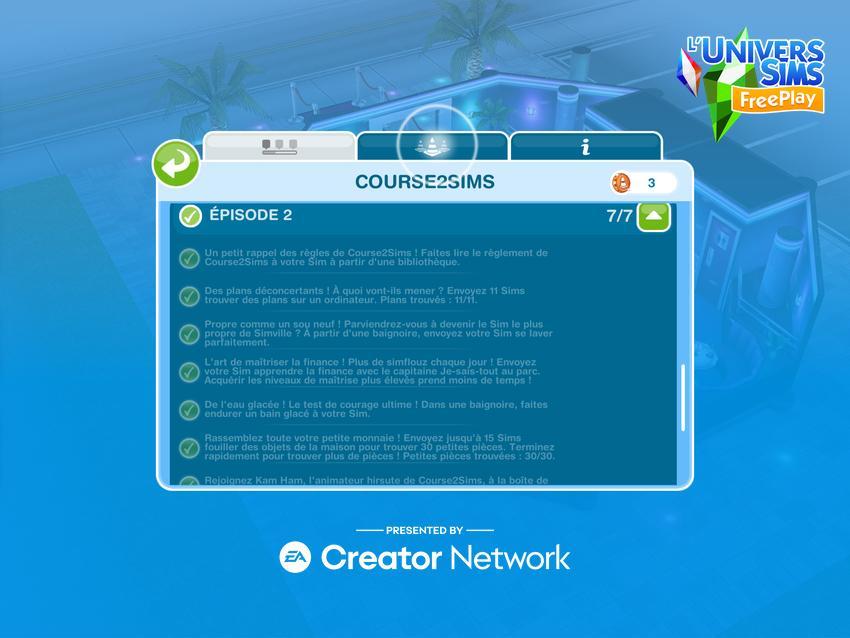 Sims Freeplay - Course2Sims Saison 117 - Conspirations de curiosités-EP2M.jpg