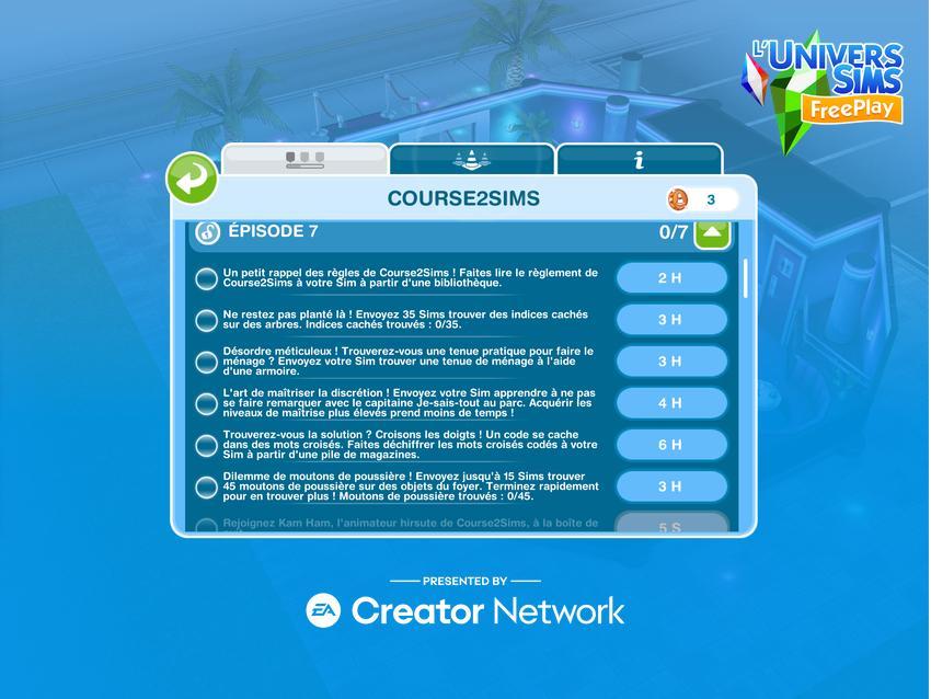 Sims Freeplay - Course2Sims Saison 117 - Conspirations de curiosités-EP7M.jpg