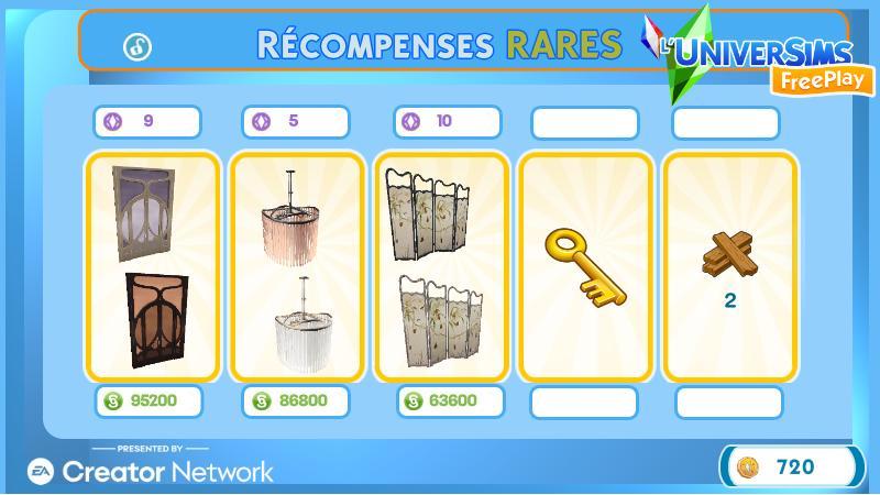 Sims Freeplay -île-romantiques-anonymes- récompenses-rares.jpg